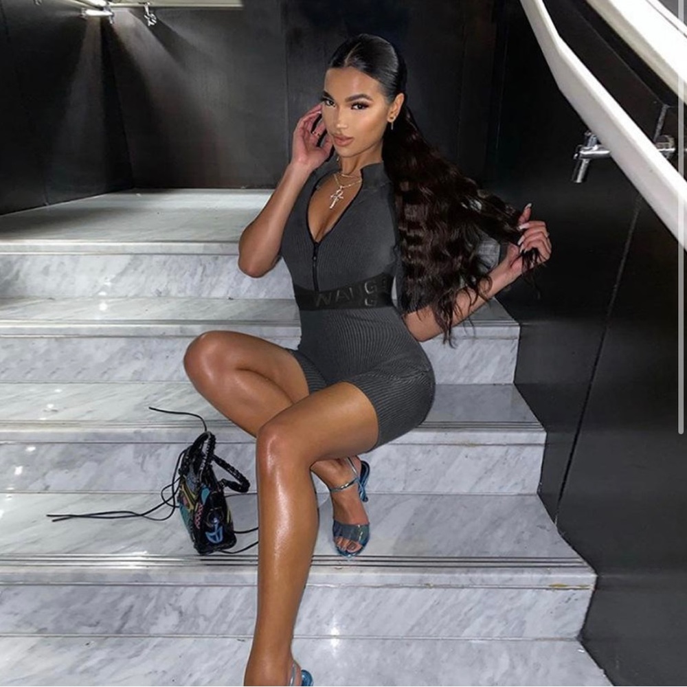 The K Label KUDOS strapped logo bodysuit